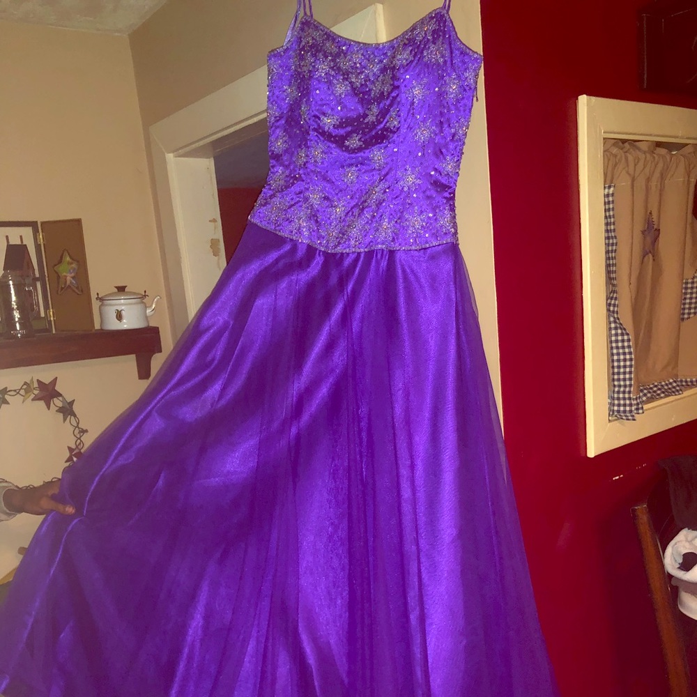 Purple dress with gems
